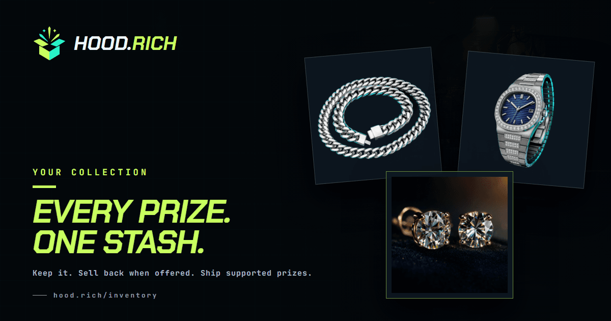 Hood.Rich stash product surface