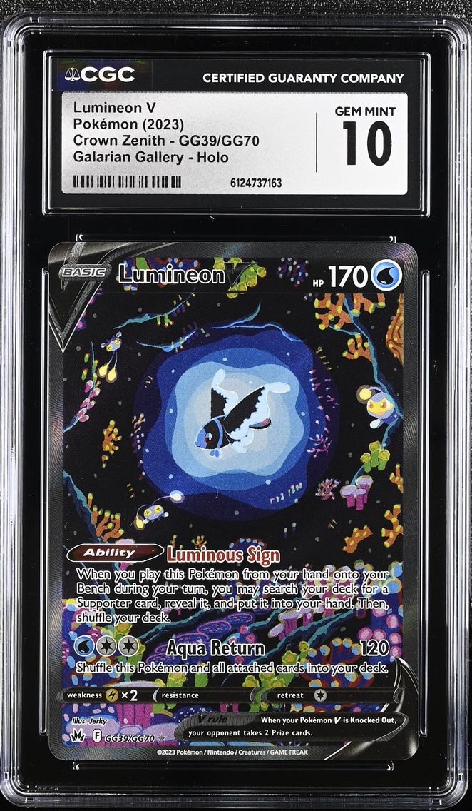 2023 #GG39/GG70 Lumineon V CGC 10 Crown Zenith - English