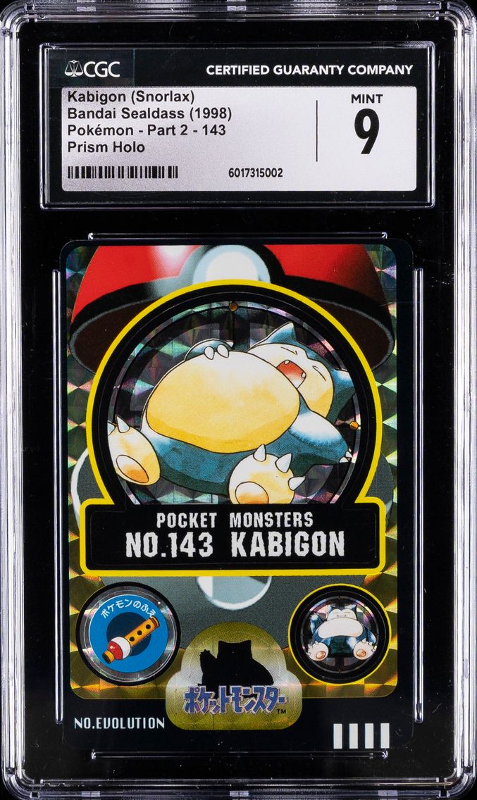 1997 #143 Snorlax CGC 9 Pokemon - Part 2 - Japanese