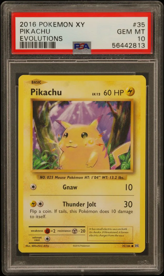 2016 #35 Pikachu PSA 10 XY Evolutions