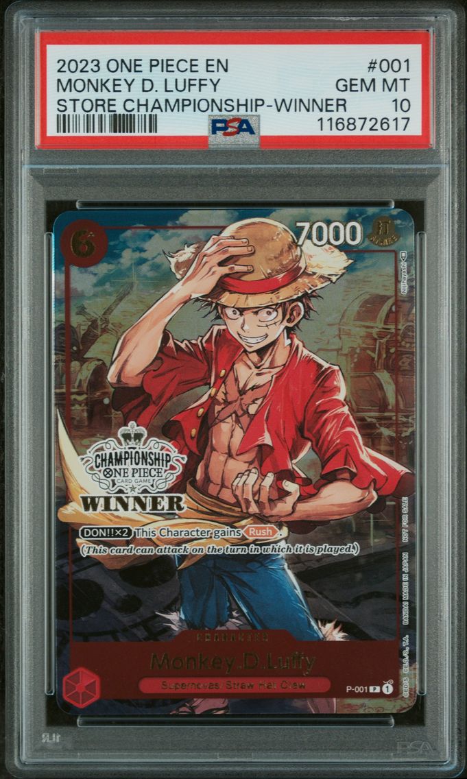 2023 #001 Monkey D. Luffy PSA 10 Promos One Piece