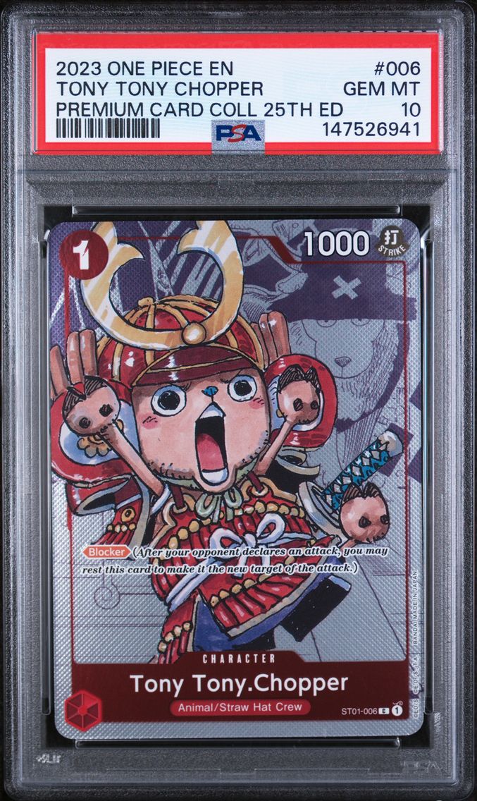 2023 #006 Tony Tony Chopper PSA 10 One Piece Premium Card Collection 25th Edition