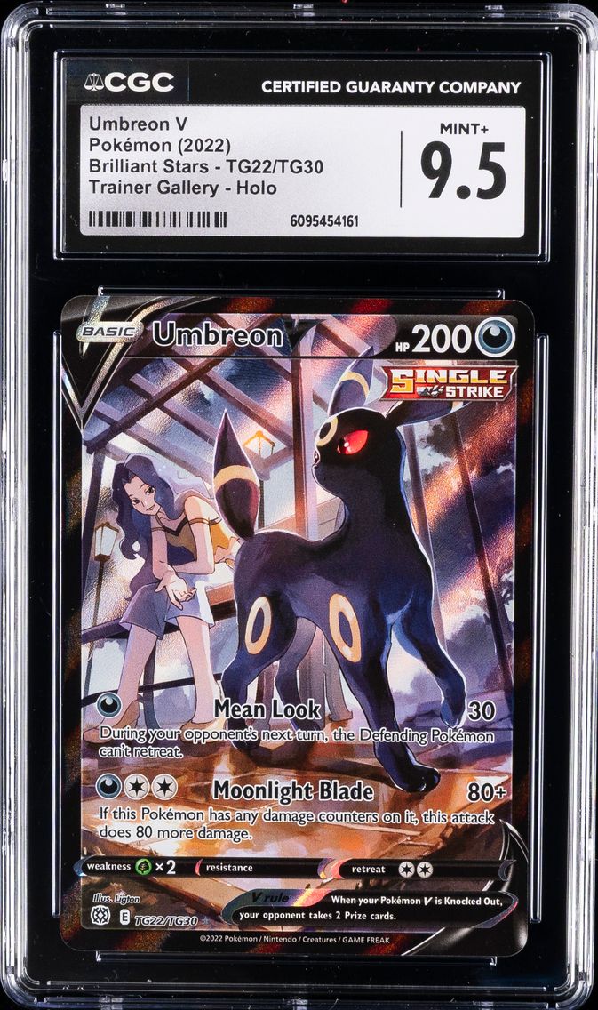2022 #TG22 Full Art/Umbreon V CGC 9.5 Sword & Shield Brilliant Stars Pokemon