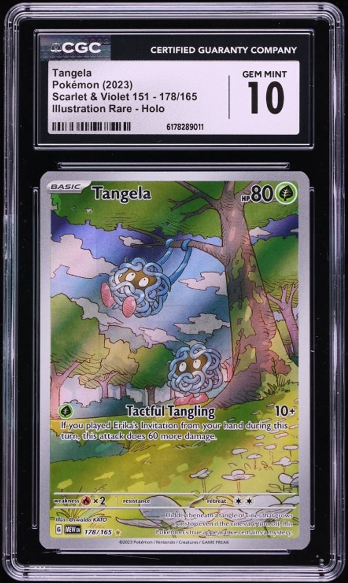 2023 Pokemon Scarlet & Violet 151 IR Tangela #178 CGC 10 GEM MINT