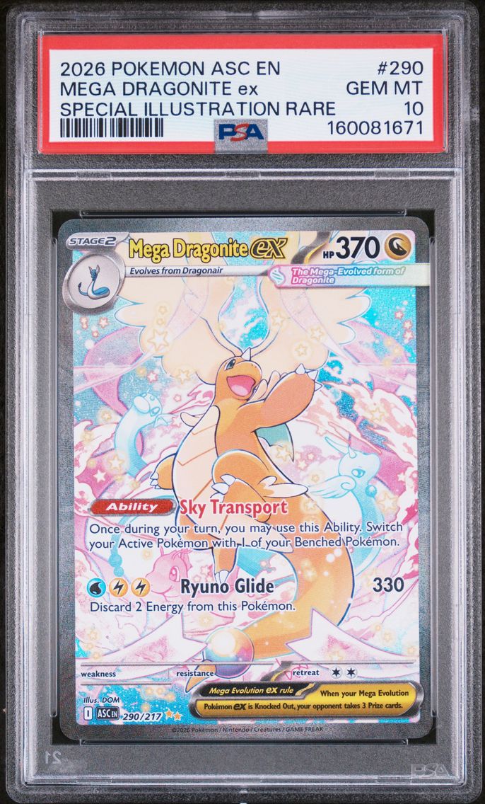 2026 #290 Mega Dragonite EX PSA 10 Asc EN-Ascended Heroes