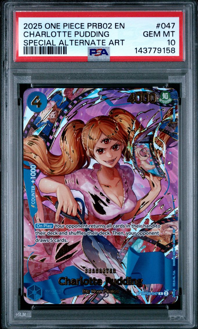 2025 #047 Charlotte Pudding PSA 10 One Piece PRB02-Premium Booster -One Piece Card the Best- Vol.2