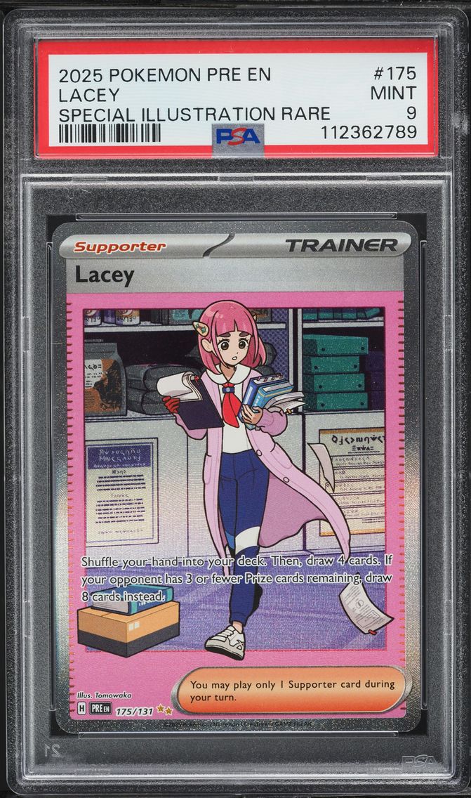 2025 #175 Lacey PSA 9 Pre EN-Prismatic Evolutions Pokemon