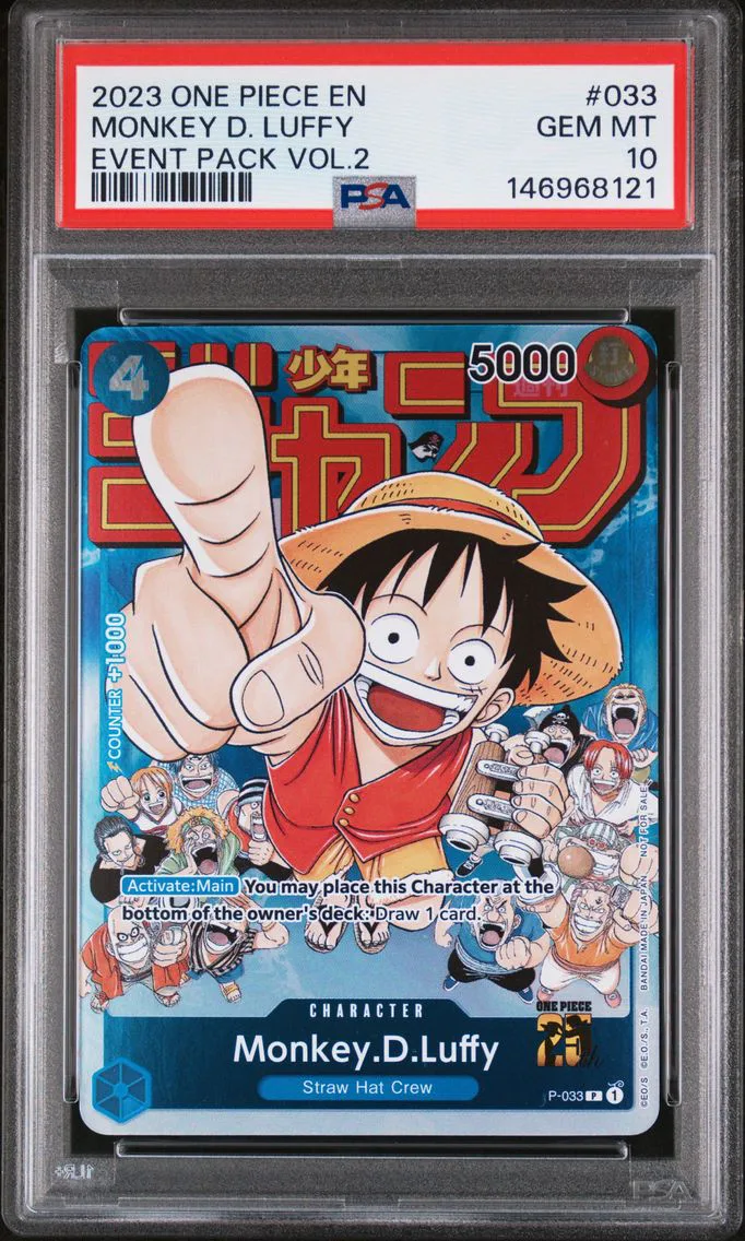 2023 #033 Monkey D. Luffy PSA 10 Promos One Piece