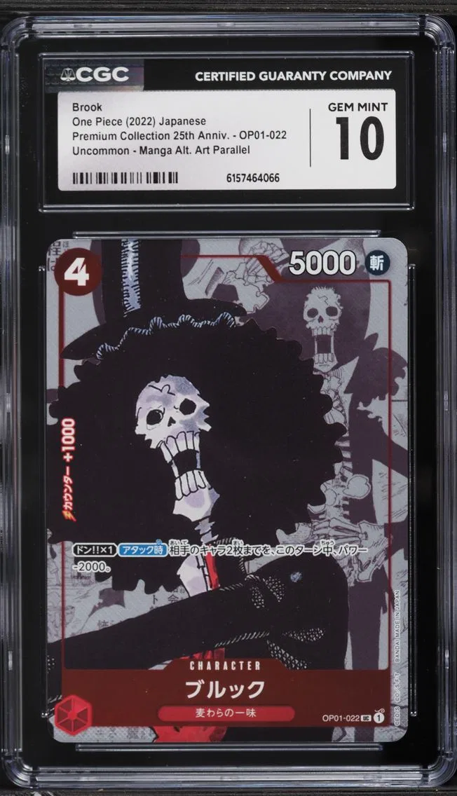 2022 #OP01-022 Manga Art Brook CGC 10 PRISTINE Premium 25th Anniversary One Piece
