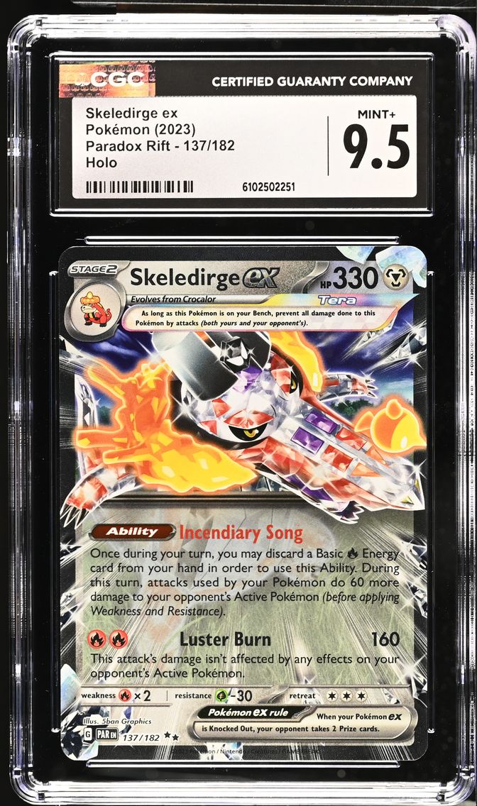 2023 #137 Skeledirge ex CGC 9.5 Paradox Rift - PAR EN - English