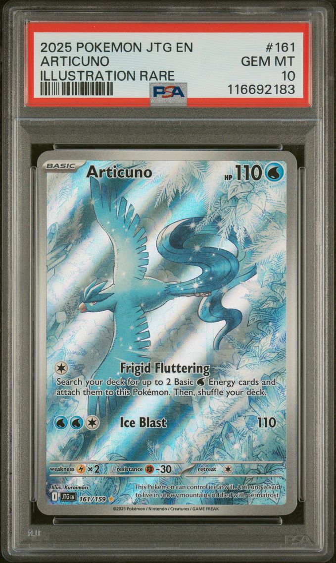 2025 #161 Articuno PSA 10 Jtg EN-Journey Together