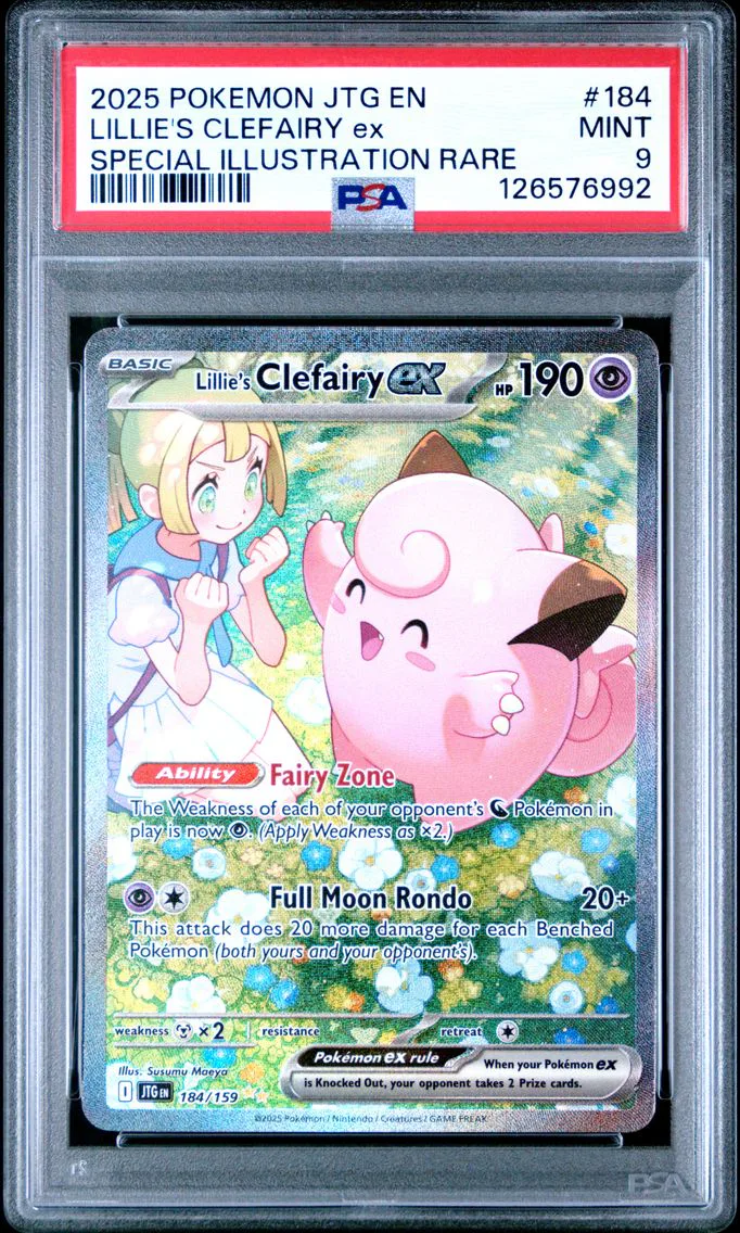 2025 #184 Lillie's Clefairy EX PSA 9 Jtg EN-Journey Together