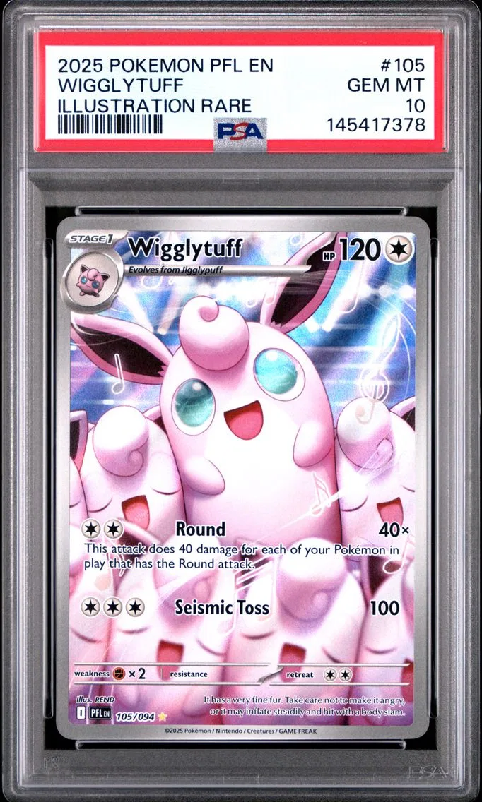 2025 #105 Wigglytuff PSA 10 Pfl EN-Phantasmal Flames