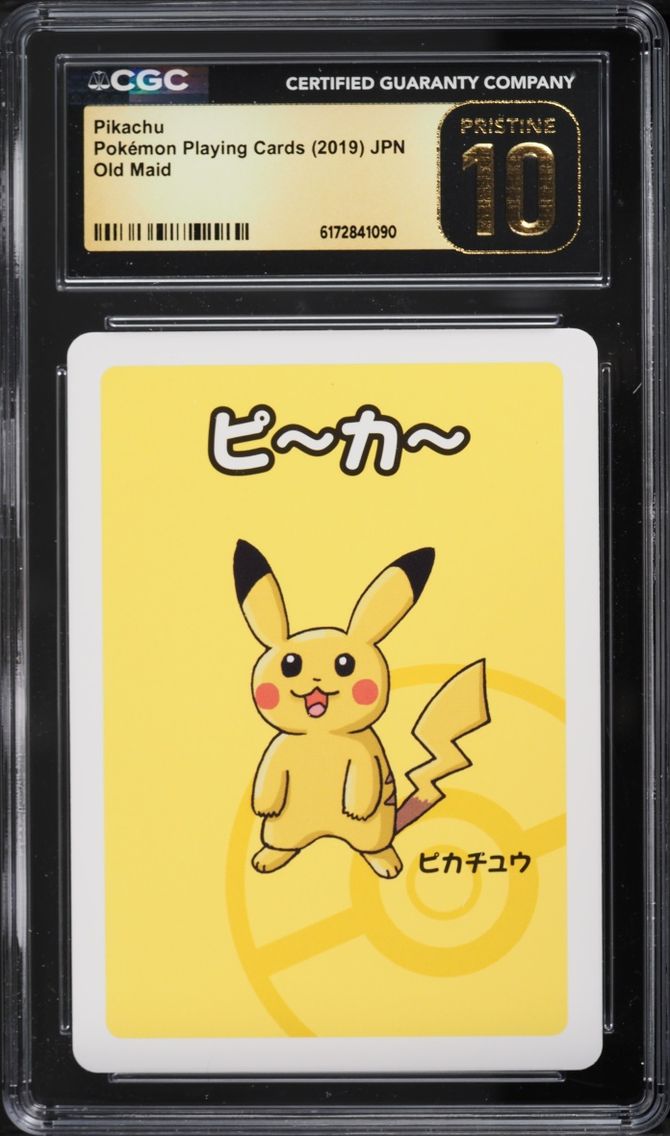 2019 Pokemon Japanese Playing Cards Old Maid Pikachu CGC 10 PRISTINE
