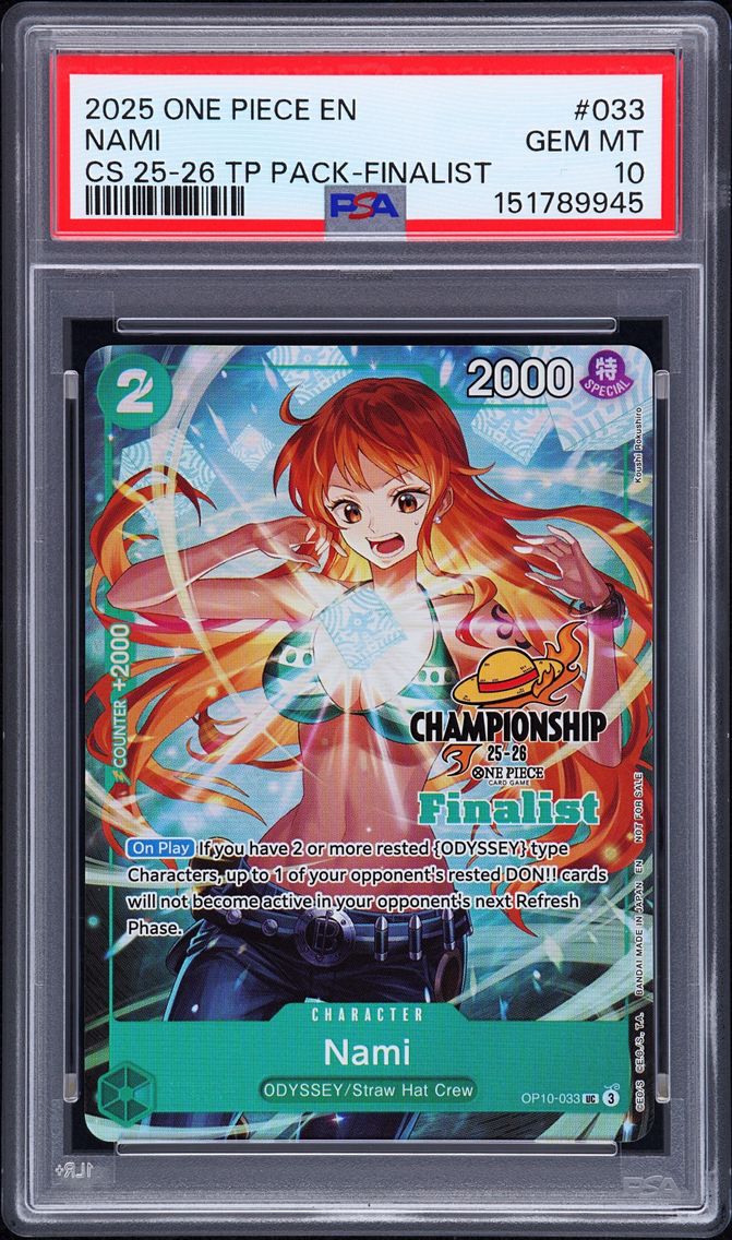 2025 #033 Nami PSA 10 One Piece