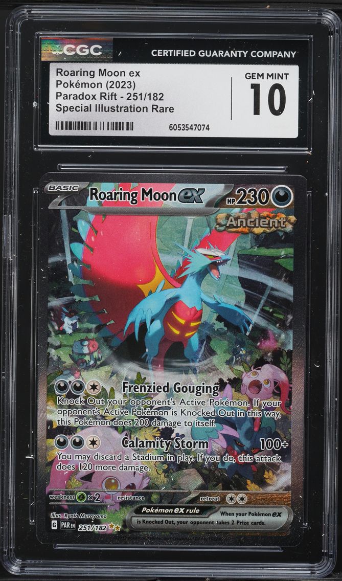 2023 #251 Roaring Moon EX CGC 10 Par EN-Paradox Rift Pokemon