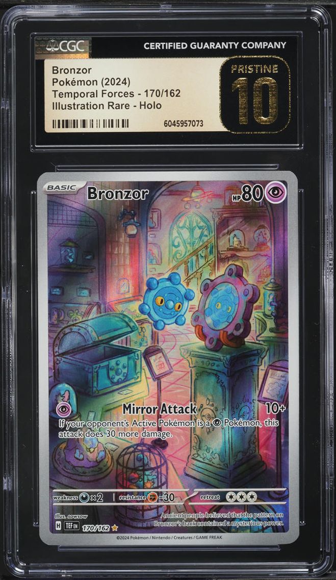 2024 #170 Bronzor CGC 10 Pokemon Scarlet & Violet Temporal Forces IR