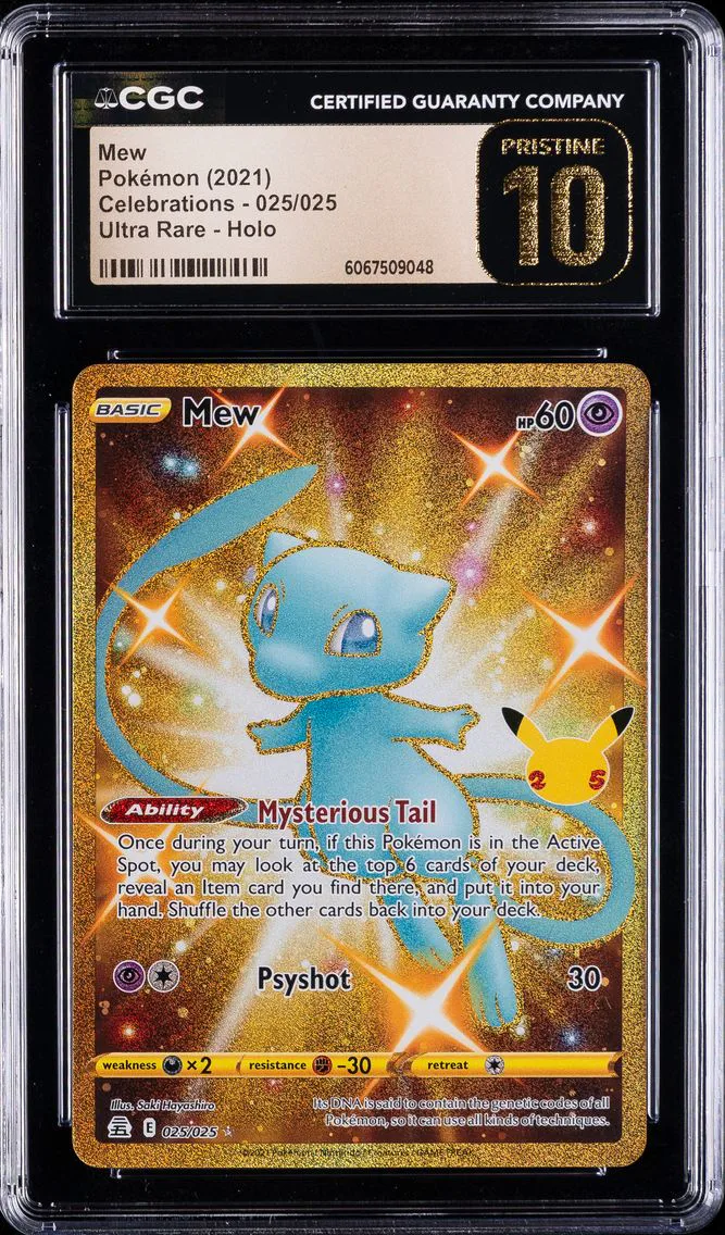 2021 #025 Full Art/Mew CGC 10 Pristine Celebrations Pokemon