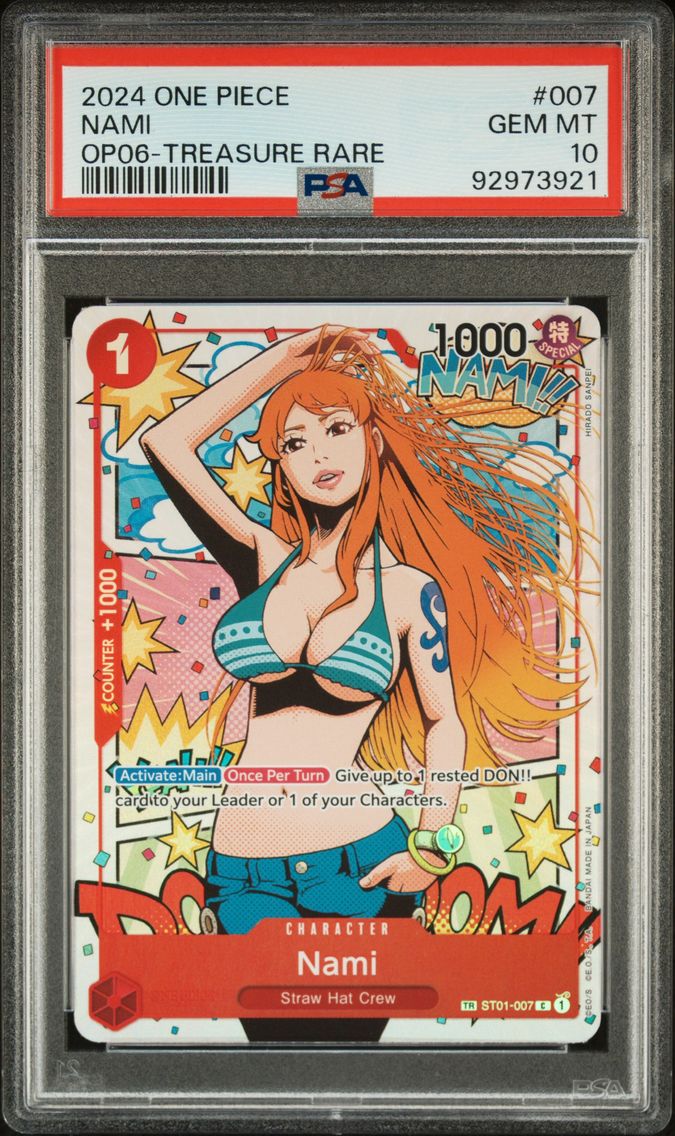 2024 #007 Nami PSA 10 One Piece OP06-Wings of the Captain