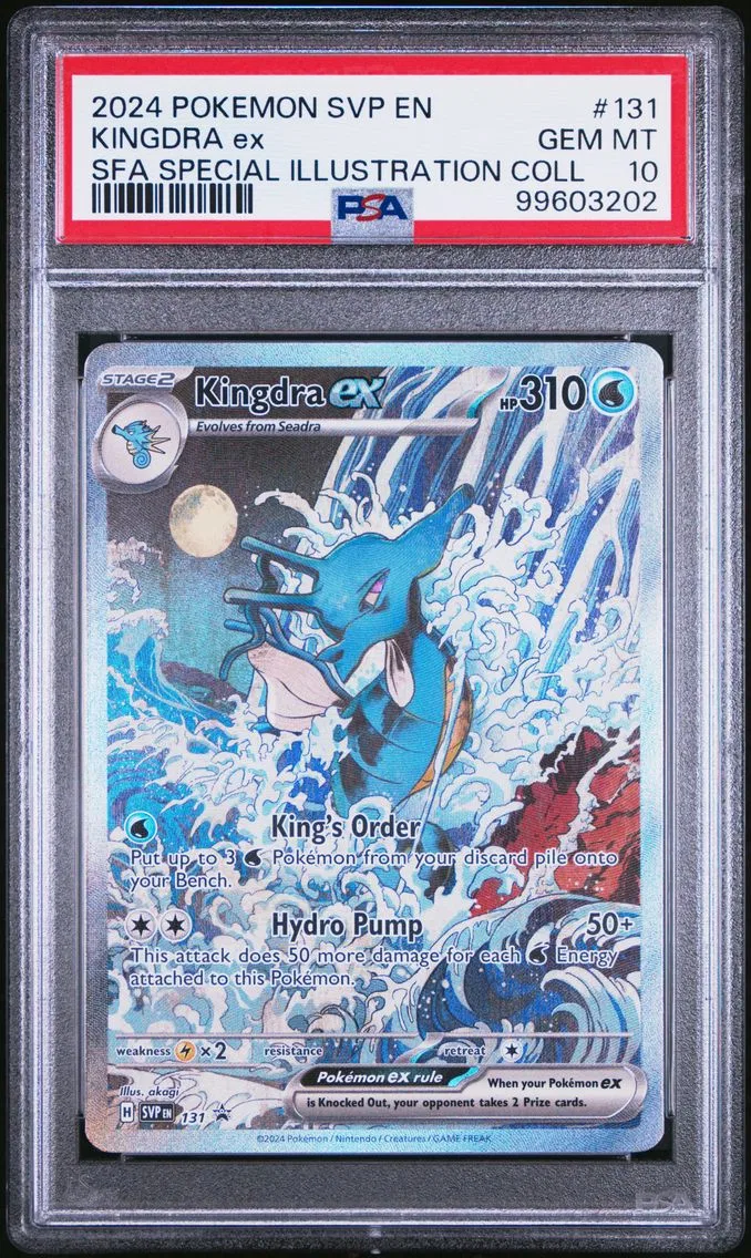 2024 #131 Kingdra EX PSA 10 Svp EN-SV Black Star Promo Pokemon