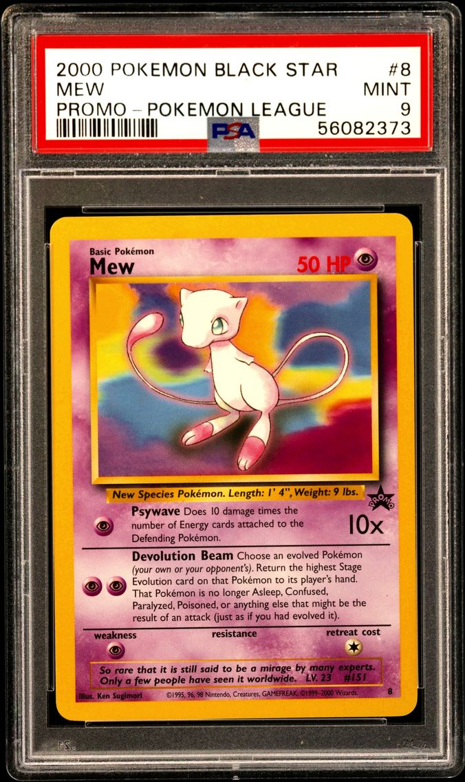 2000 #8 Mew PSA 9 Promo Black Star