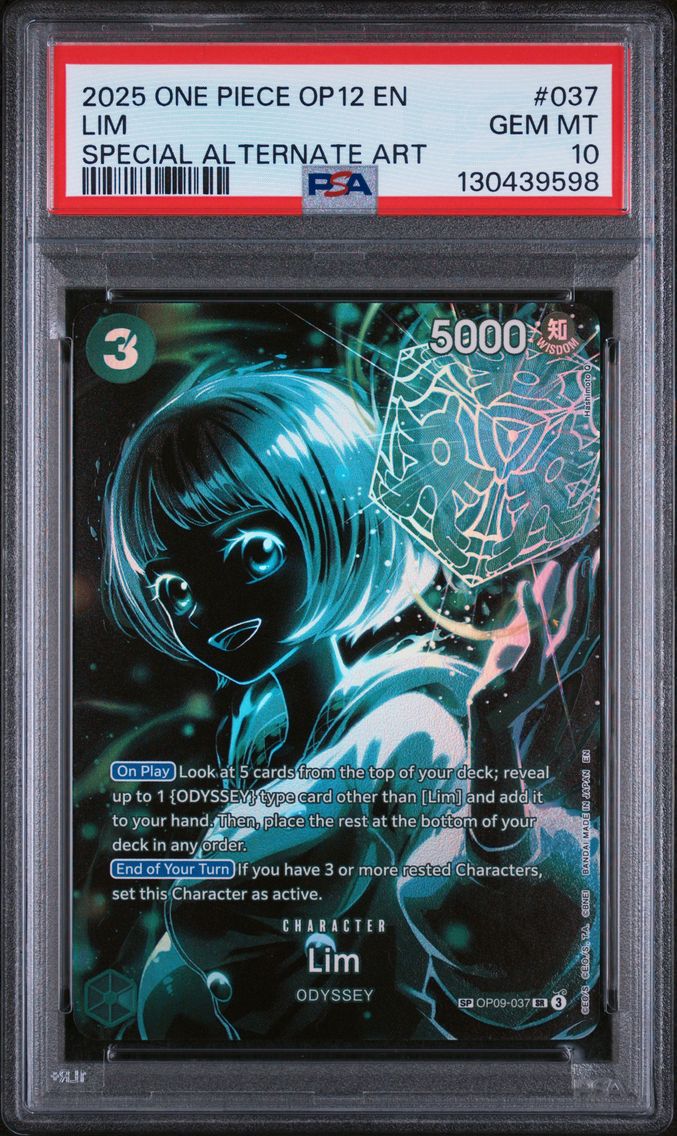 2025 #037 Lim PSA 10 OP12-Legacy of the Master One Piece