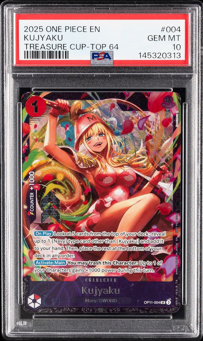 2025 #004 Kujyaku PSA 10 Promos One Piece