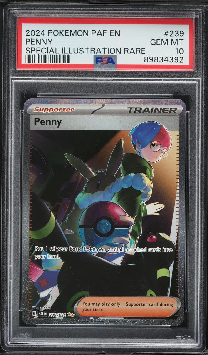 2024 #239 Penny PSA 10 Paf EN-Paldean Fates Pokemon