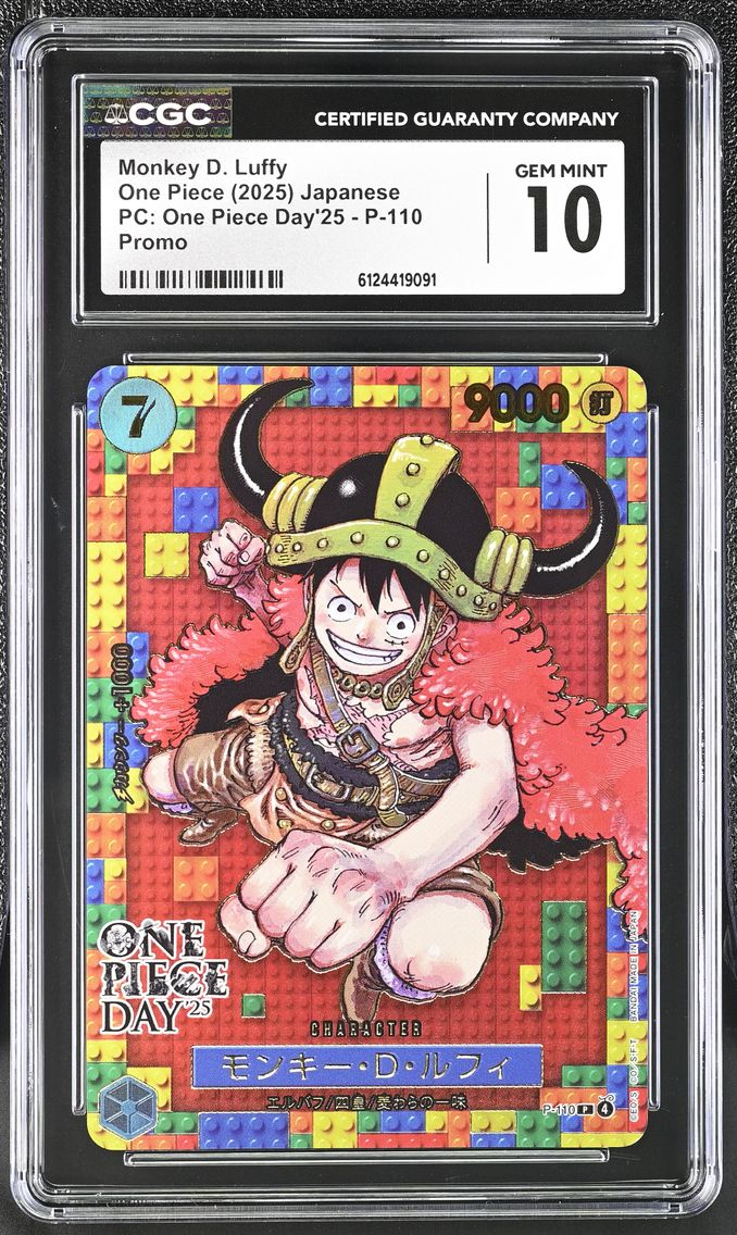 2025 #P-110 Monkey D. Luffy CGC 10 Premium Collection One Piece Day'25 - Japanese