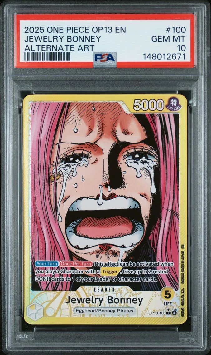 2025 #100 Jewelry Bonney PSA 10 One Piece OP13-Carrying on His Will