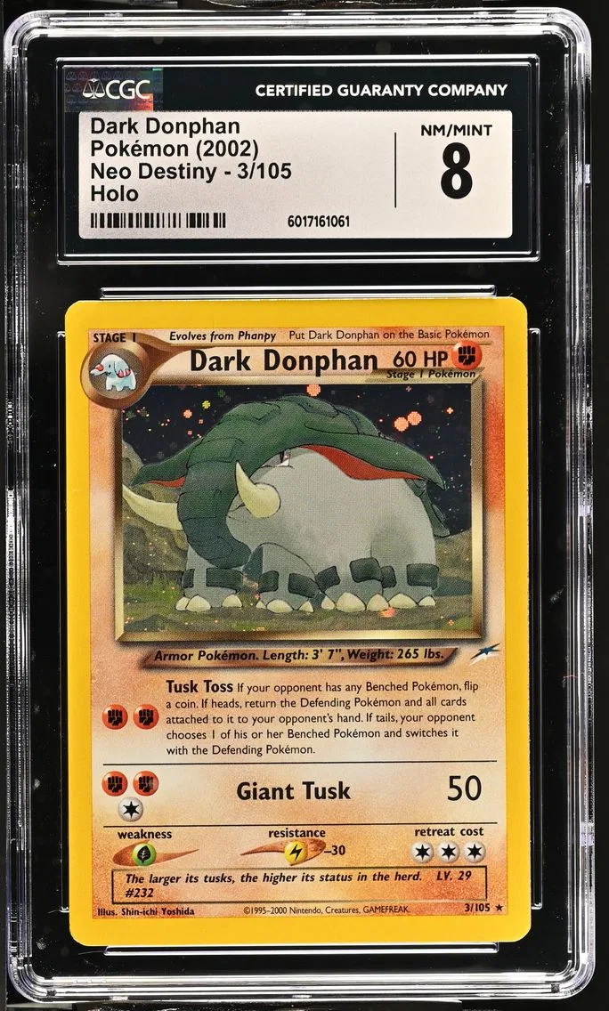 2002 #3 Dark Donphan CGC 8 Neo Destiny - Unlimited - English