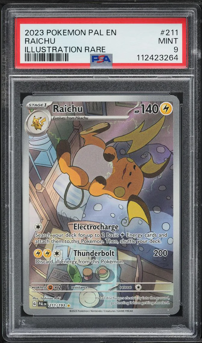 2023 #211 Raichu PSA 9 Pal EN-Paldea Evolved Pokemon