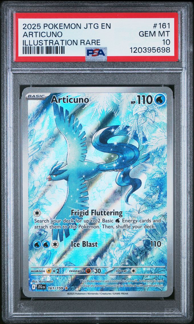 2025 #161 Articuno PSA 10 Jtg EN-Journey Together
