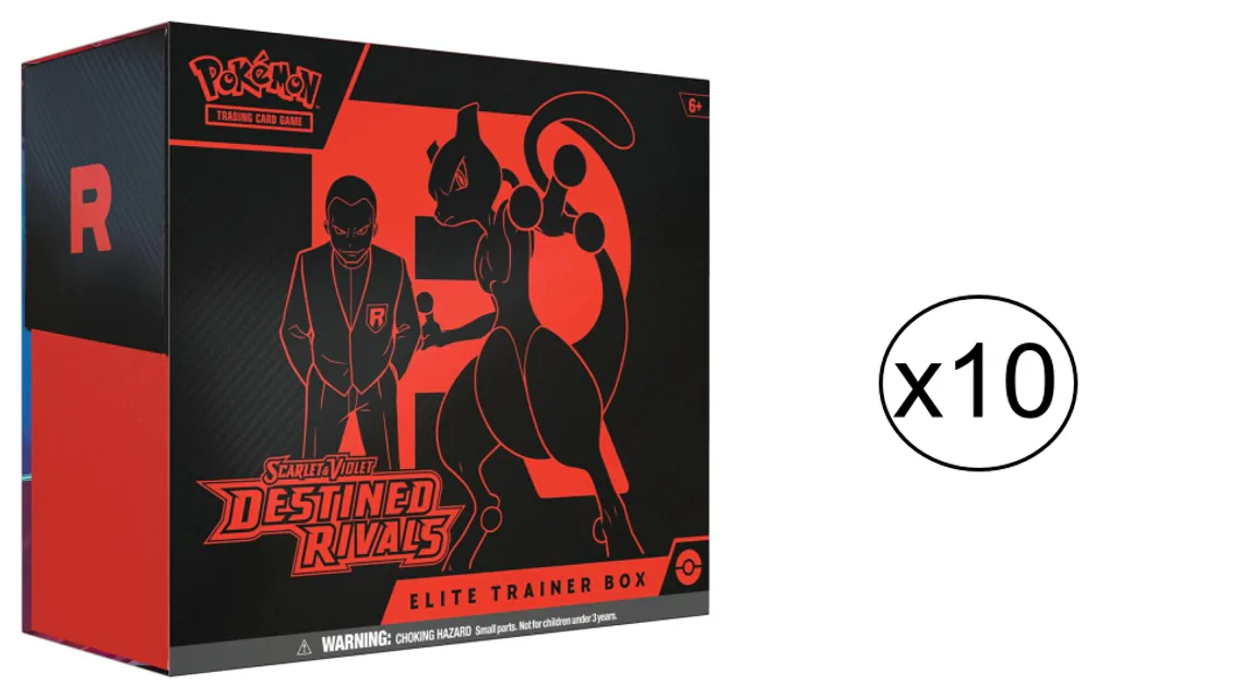 SV10 Destined Rivals Elite Trainer Box Case (10 ETB)