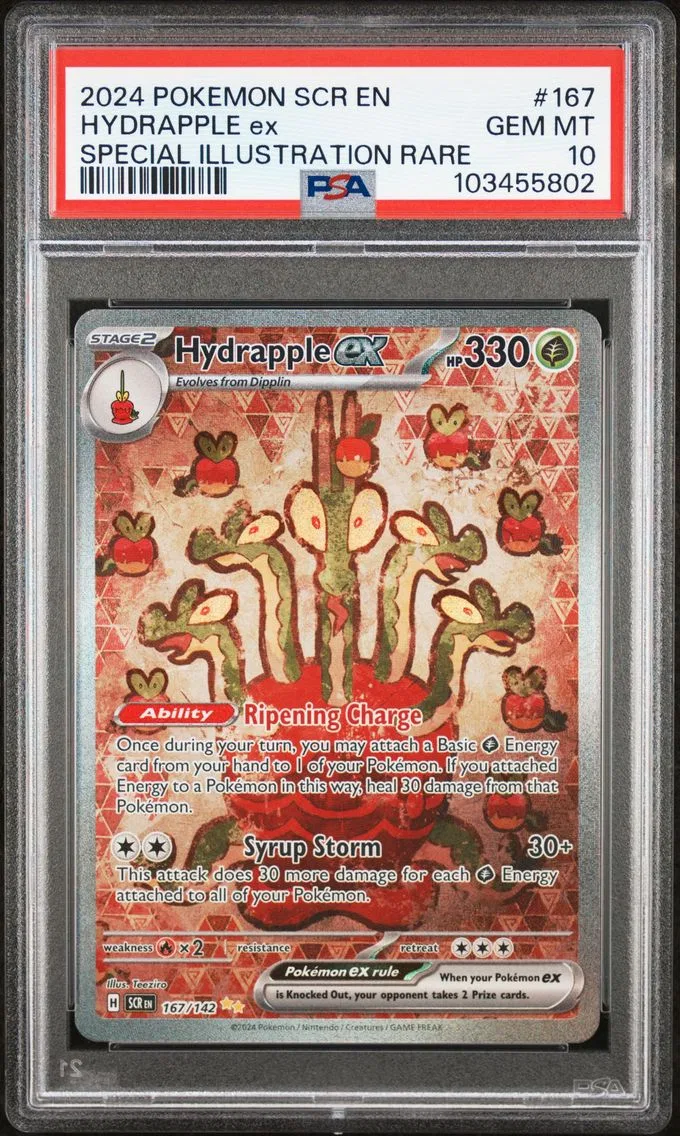 2024 #167 Hydrapple EX PSA 10 Scr EN-Stellar Crown Pokemon
