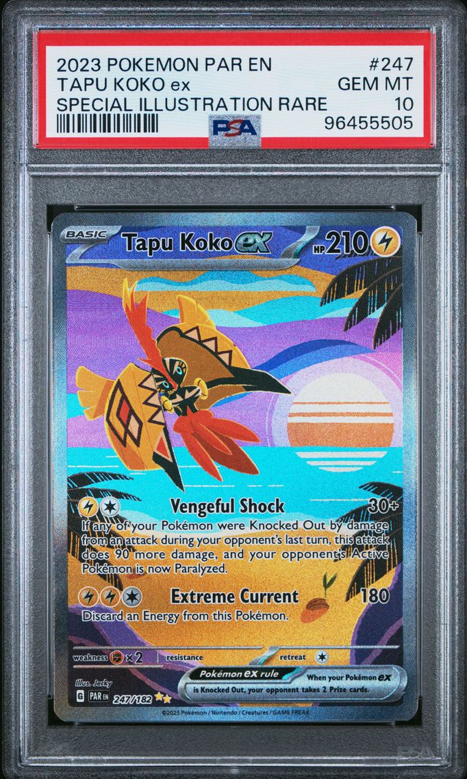 2023 #247 Tapu Koko EX PSA 10 Par EN-Paradox Rift