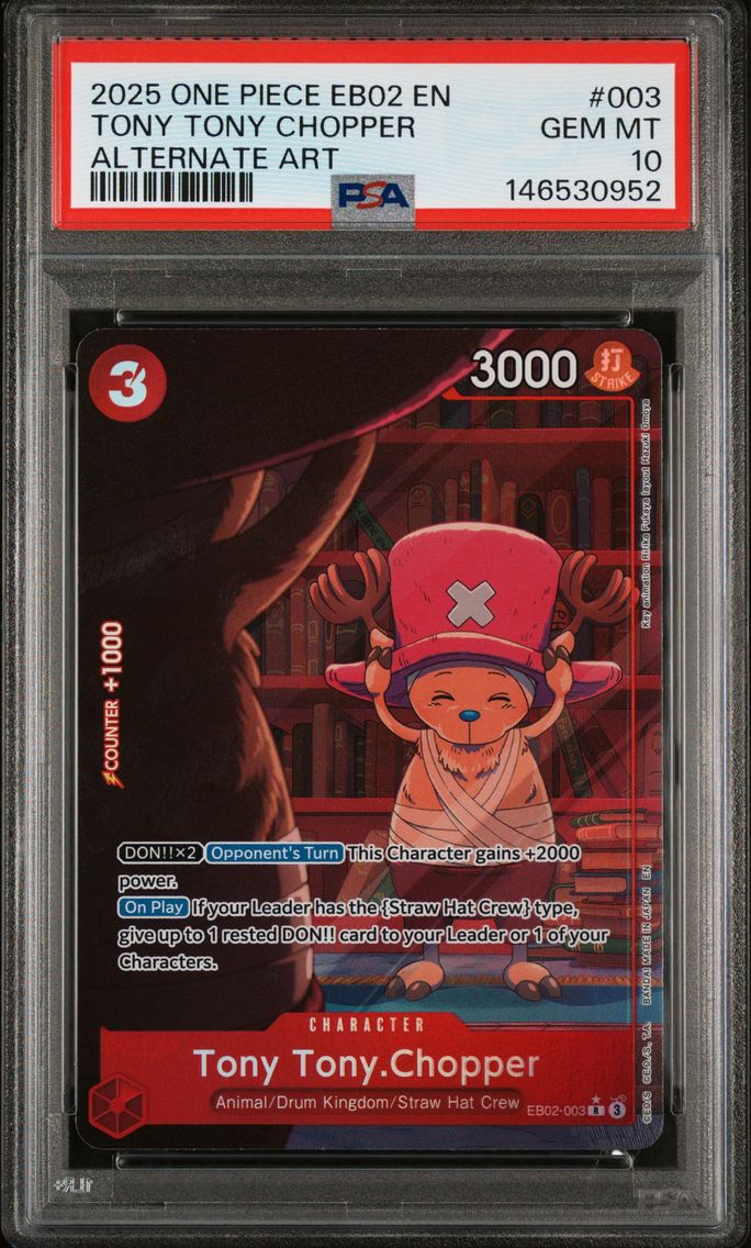 2025 #003 Tony Tony Chopper PSA 10 One Piece EB02-Extra Booster -Anime 25th Collection-