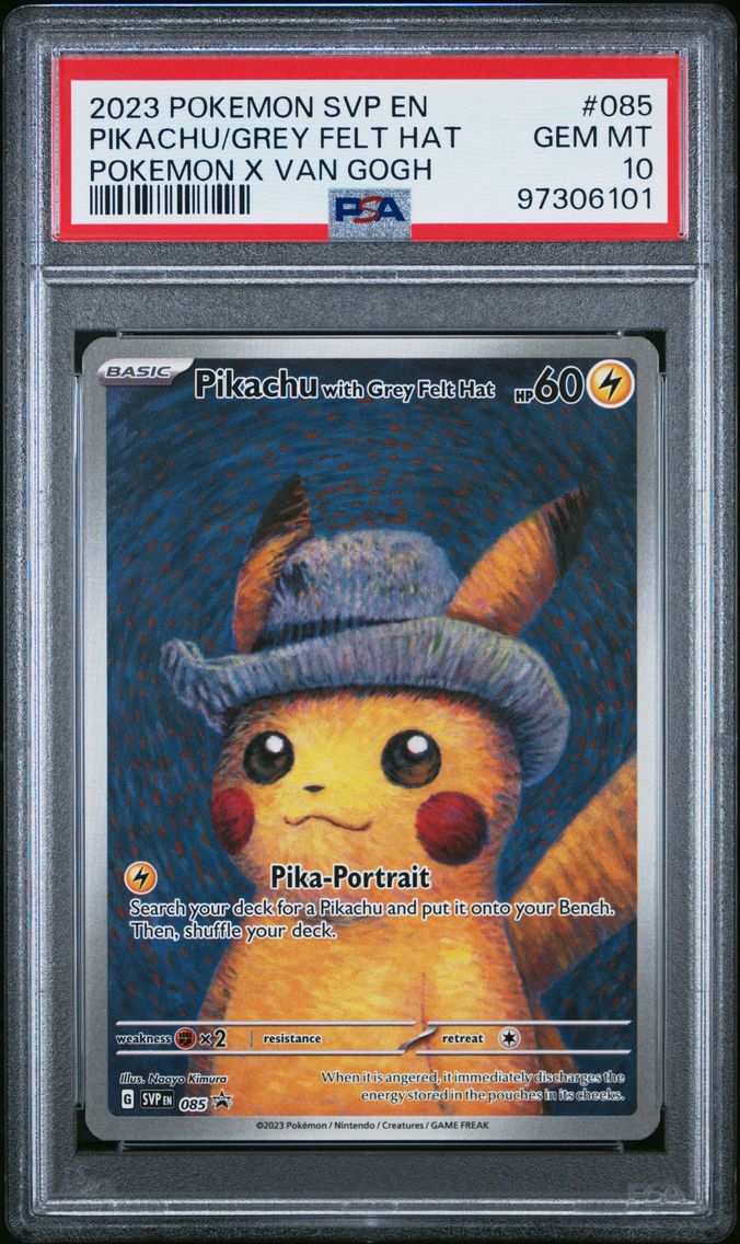 2023 #085 Pikachu With Grey Felt Hat PSA 10 Svp EN-SV Black Star Promo