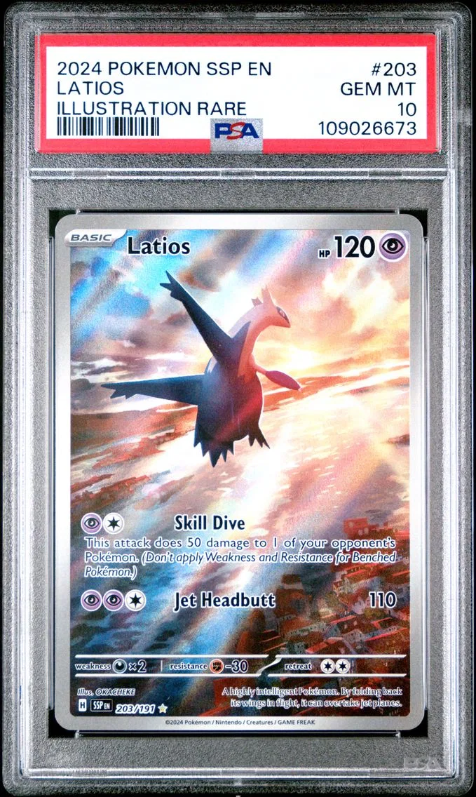 2024 #203 Latios PSA 10 Ssp EN-Surging Sparks