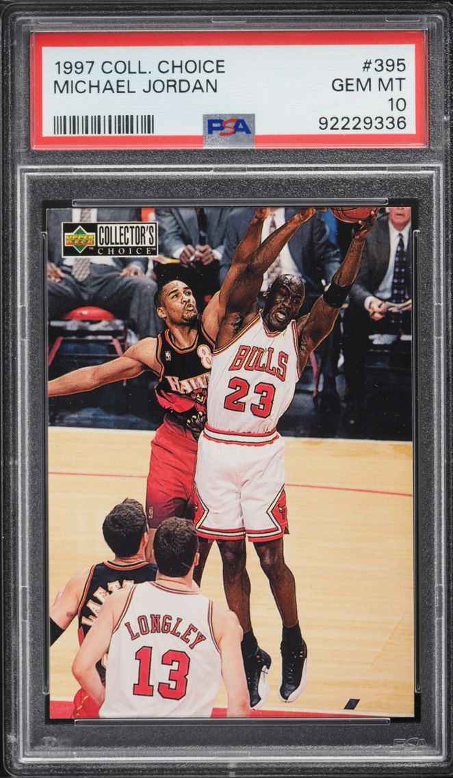 1997 #395 Michael Jordan PSA 10 Collector's Choice Basketball