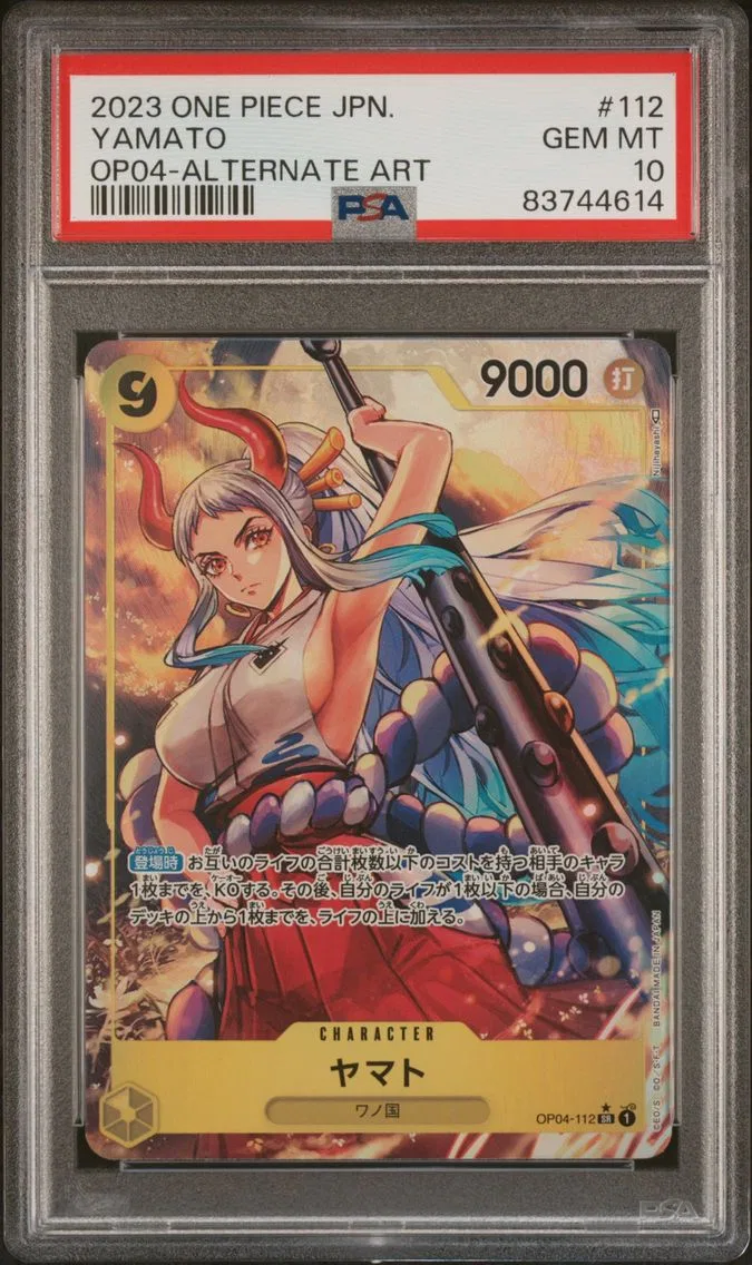 2023 #112 Yamato PSA 10 One Piece Japanese OP04-Kingdoms of Intrigue