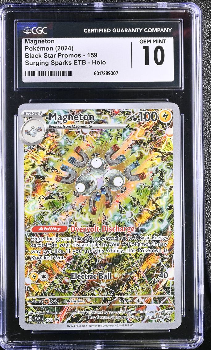2024 #159 Magneton CGC 10 Black Star Promos - Scarlet & Violet SVP EN - English