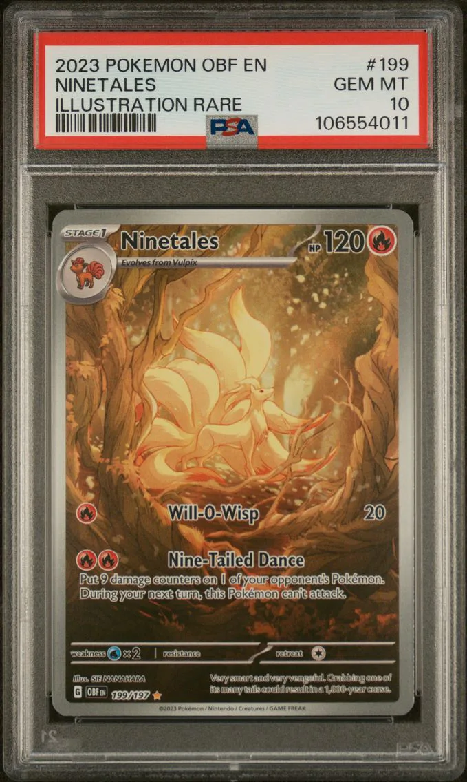 2023 #199 Ninetales PSA 10 Obf E