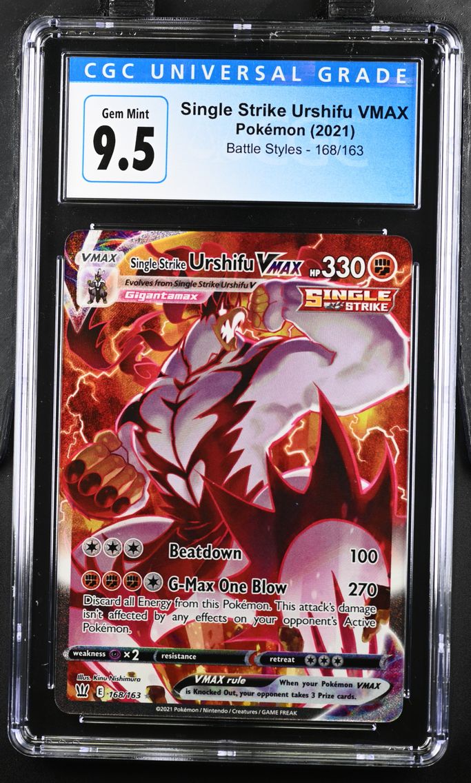 2021 #168 Single Strike Urshifu VMAX CGC 10 Battle Styles - English
