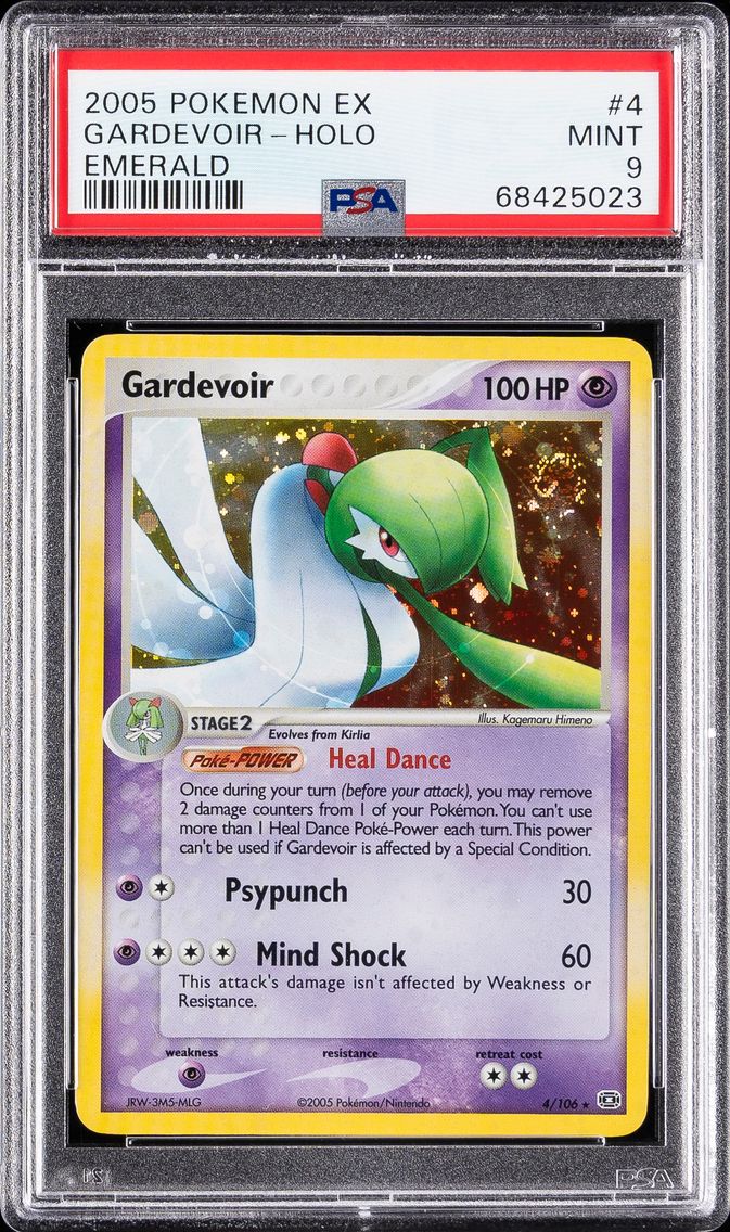 2005 #4 Gardevoir-Holo PSA 9 EX Emerald Pokemon