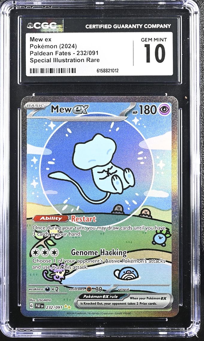 2024 #232 Mew ex CGC 10 Paldean Fates - PAF EN - English