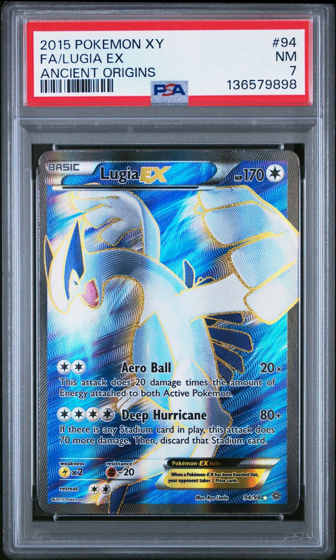 2015 #94 Full Art/Lugia EX PSA 7 XY Ancient Origins