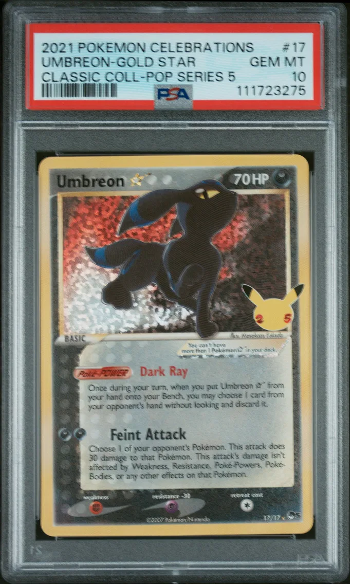 2021 #17 Umbreon-Gold Star PSA 1