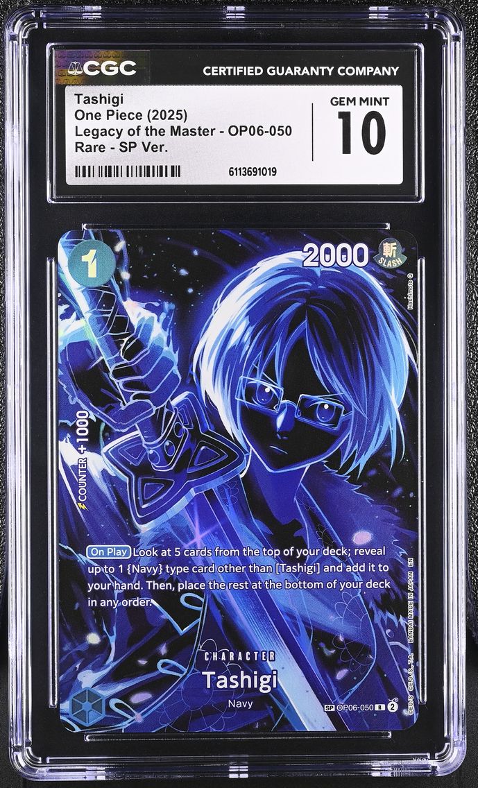 2025 #OP06-050 Tashigi CGC 10 Legacy of the Master (OP12) - English