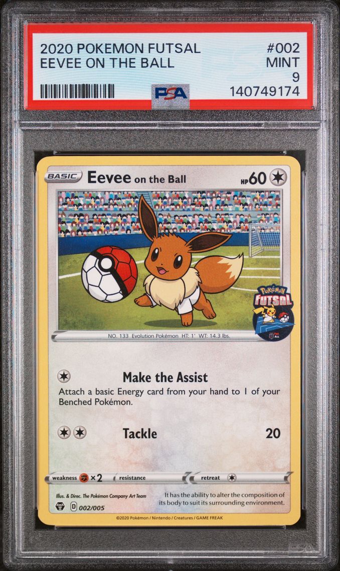 2020 #002 Eevee on the Ball PSA 9 Futsal